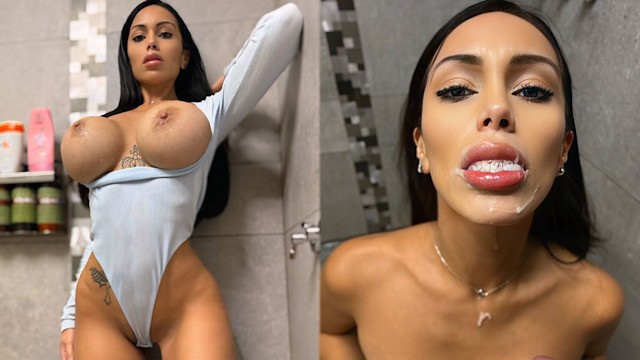 A Hot Sister Teases Her Brother With Her Perfect Big Tits - Lana Mayers