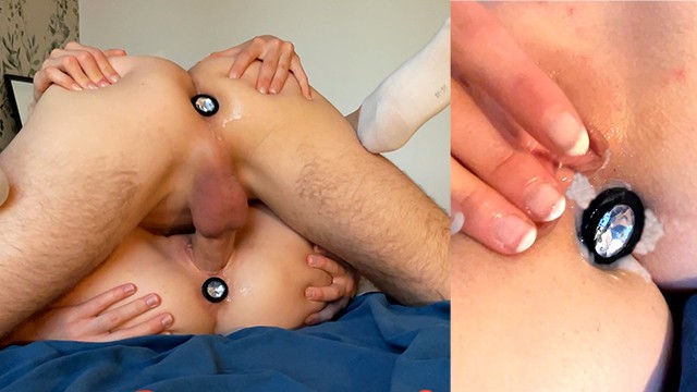 A Real Pair, One One Connection Each. Creampie: Amazing Sperm River.