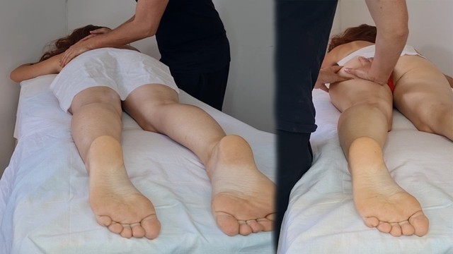 Creampie In A Pussy From A Real Masseur